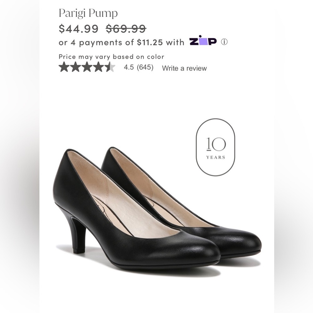 Life Stride Parigi Pump - Size 10 Black